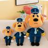 1Pcs Anime Security Sergeant Labrador Wolf Dog Plush Stuffed Toys 30/45Cm Sheriff Labrador Dog Plush Toy Doll Birthday Xmas Gift