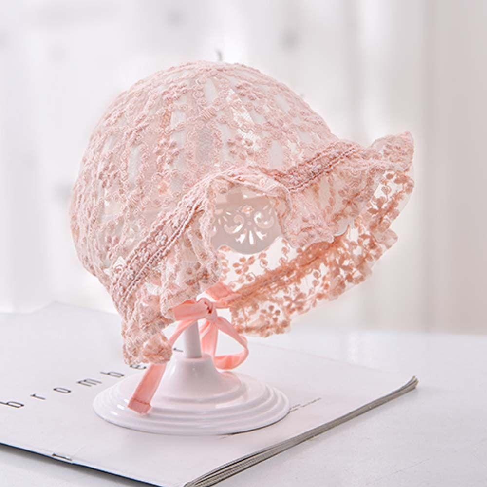 Breathable Lace Girl Newborn Sun Caps Infant Bonnet Cotton Baby Hat