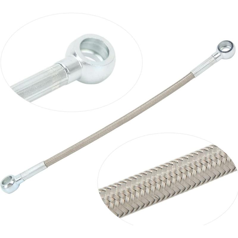 Oil Supply Line Hose 11361705532 Stainless Steel Rustproof Turbos Oil Feed Line for E36 E46 E39 E85 E86