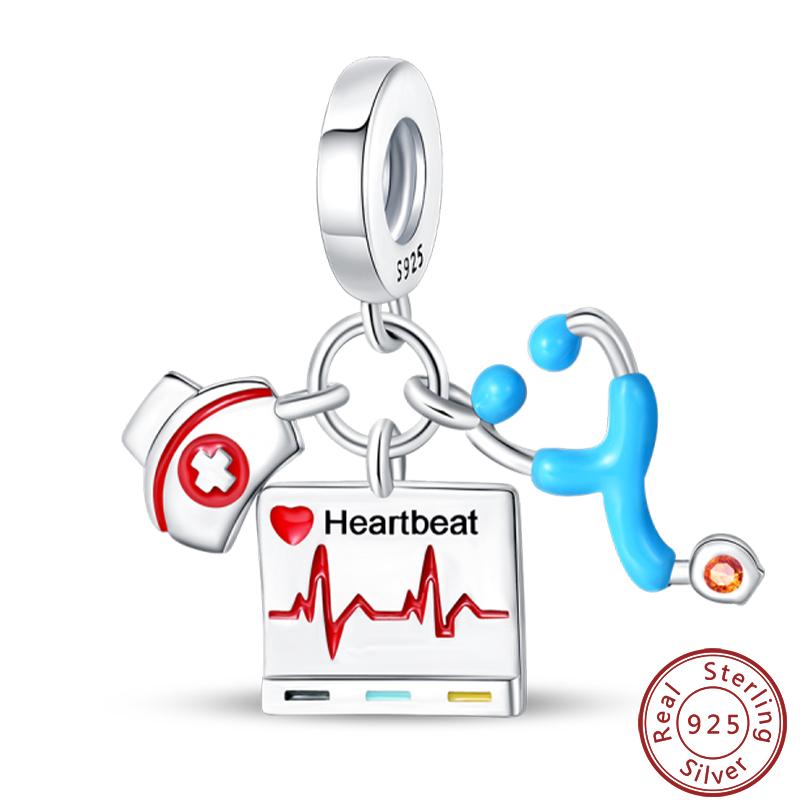 Professional Series Copper Doctor Teacher Painter Musician Charms Beads 3Mm Diy Fine Jewelry Making