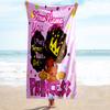 1PC Custom Name Black Princess" Beach Towel Highly Absorbent And Sand-Resistant Towel for Swimming, Pool, Yoga, And Travel Lightweight