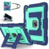 Heavy Duty Shockproof Case for iPad Air 4 Air 5 Air 11 M2 M3 Rugged Protective Cover with Built In Kickstand Crossbody Strap