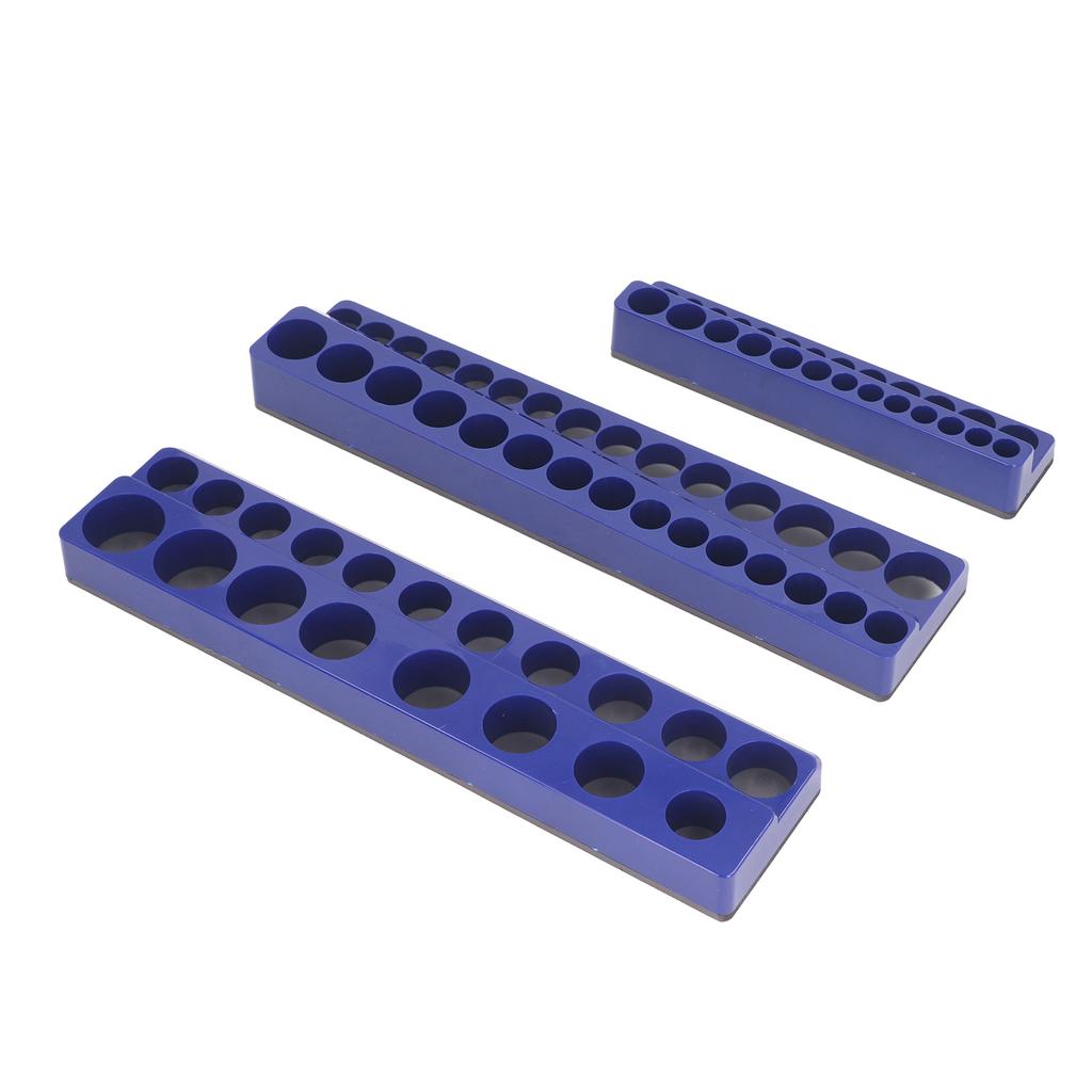3 Stück Magnetische Stecknuss-Organizer-Set 1 2in 3 8in 1 4in Standard Tiefe Metrische Stecknuss-Halter