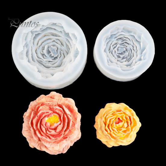Silicone Flower Mold Chocolate Cake Ice Cubes Food Grade Reusable Non-Stick Floral Pastry Mold Kitchen Baking Gadgets