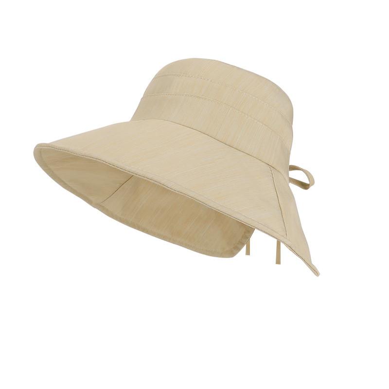 Summer Outdoor Sun Hat With Large Brim And Breathable Polyester For Women