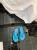 Fashion Low Rivet Beach Shoes Woman's Slippers Luxury Slides Rubber Flip Flops Sabot 2025 Flat Designer Hawaiian Summer Soft Metal Decor