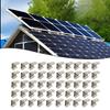 50 Stück 304 Edelstahl Wasserleitclips für Solarpaneloberflächen Entwickelt zur Reduzierung der Wartung und zur Verbesserung des Wassermanagements