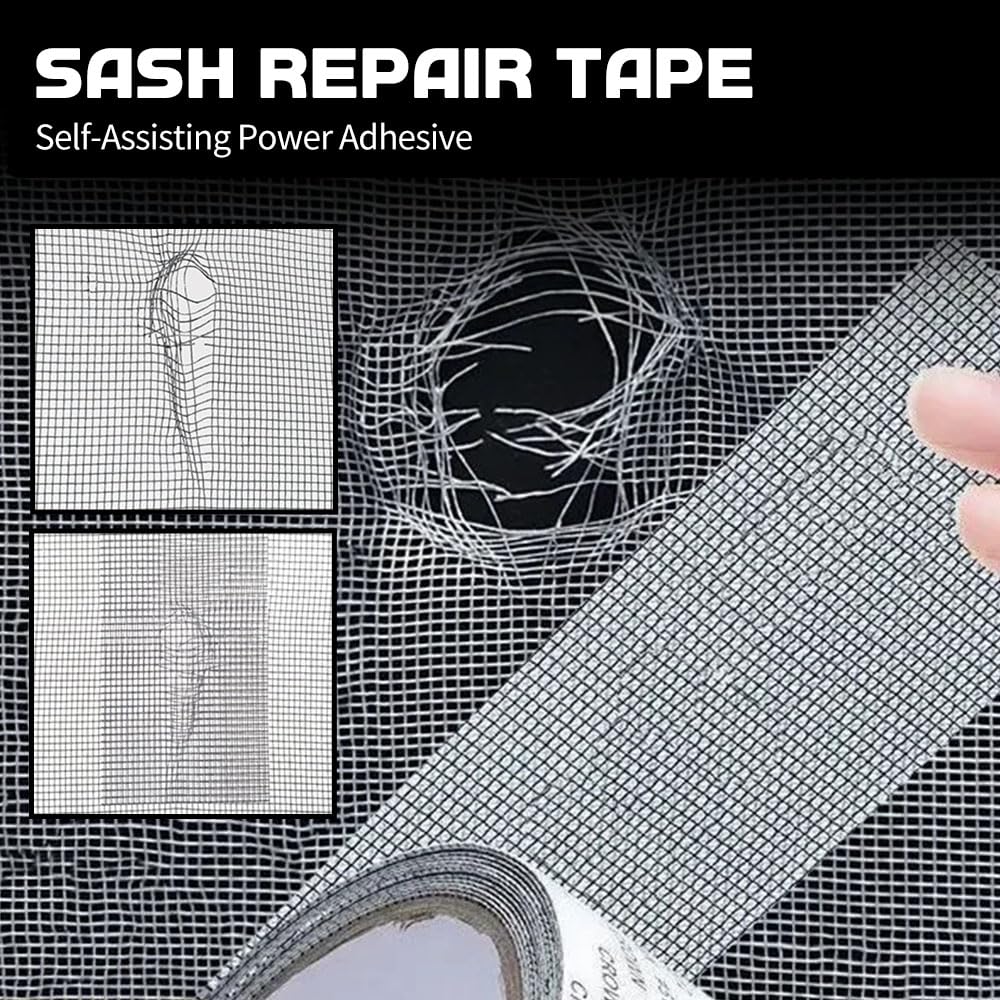 2M Window Screen Tape Anti-mosquito Screen Repair Subsidy Door Curtain Mosquito Net Hole Patch Repair Self-adhesive Screen Tape