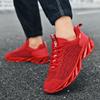 Autumn New Fashion Running Shoes Flying Woven Fish Scale Blade Sports Shoes Trendy Men's Shoes