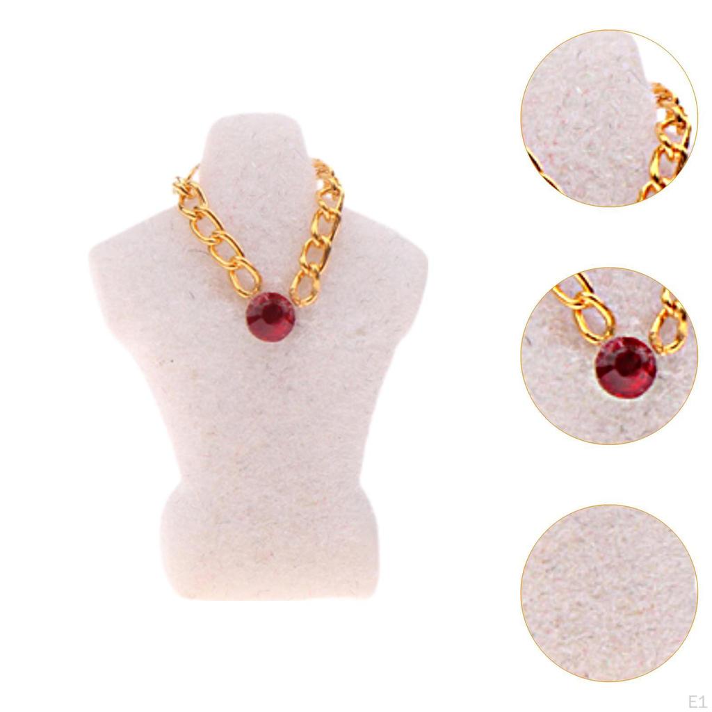 1/12 Dollhouse Necklace Display Stand, Simulation Bedroom, Mini Stand