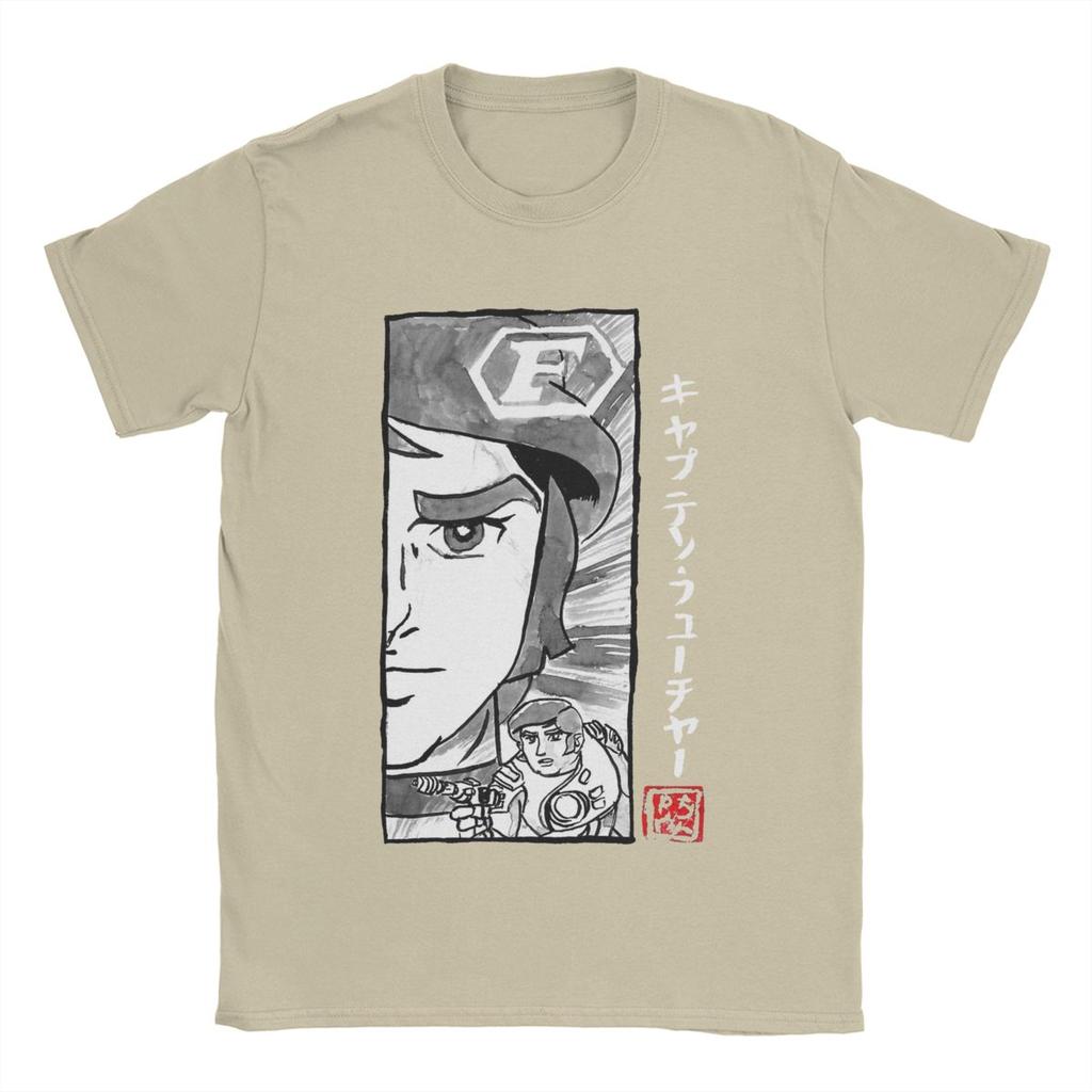 Volnočasové pánské tričko Captain Future s kulatým výstřihem, bavlněné tričko s krátkým rukávem, originální topy