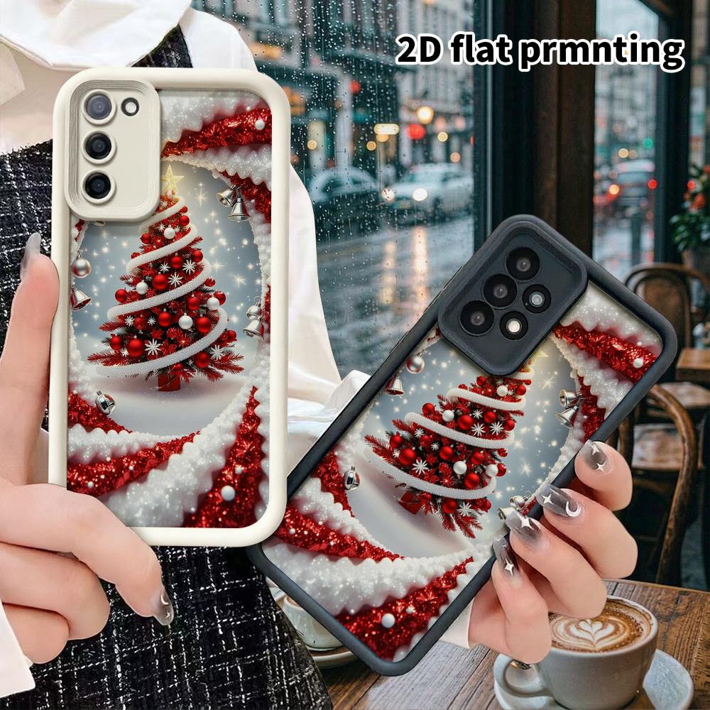 Phone Case: 2D Flat Samsung Galaxy A34 A35 M05 M06 S20 S22 S21 FE Plus 5G Gradient Protective Case, Candy Cane, Christmas and Halloween Gift