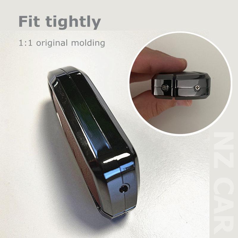 Key Case Cover For VW Volkswagen ID3 ID4 ID6 Golf 8 Teramont X Atlas X Cross Sport MK4 MK8 Metal Leather Fob Car Accessories