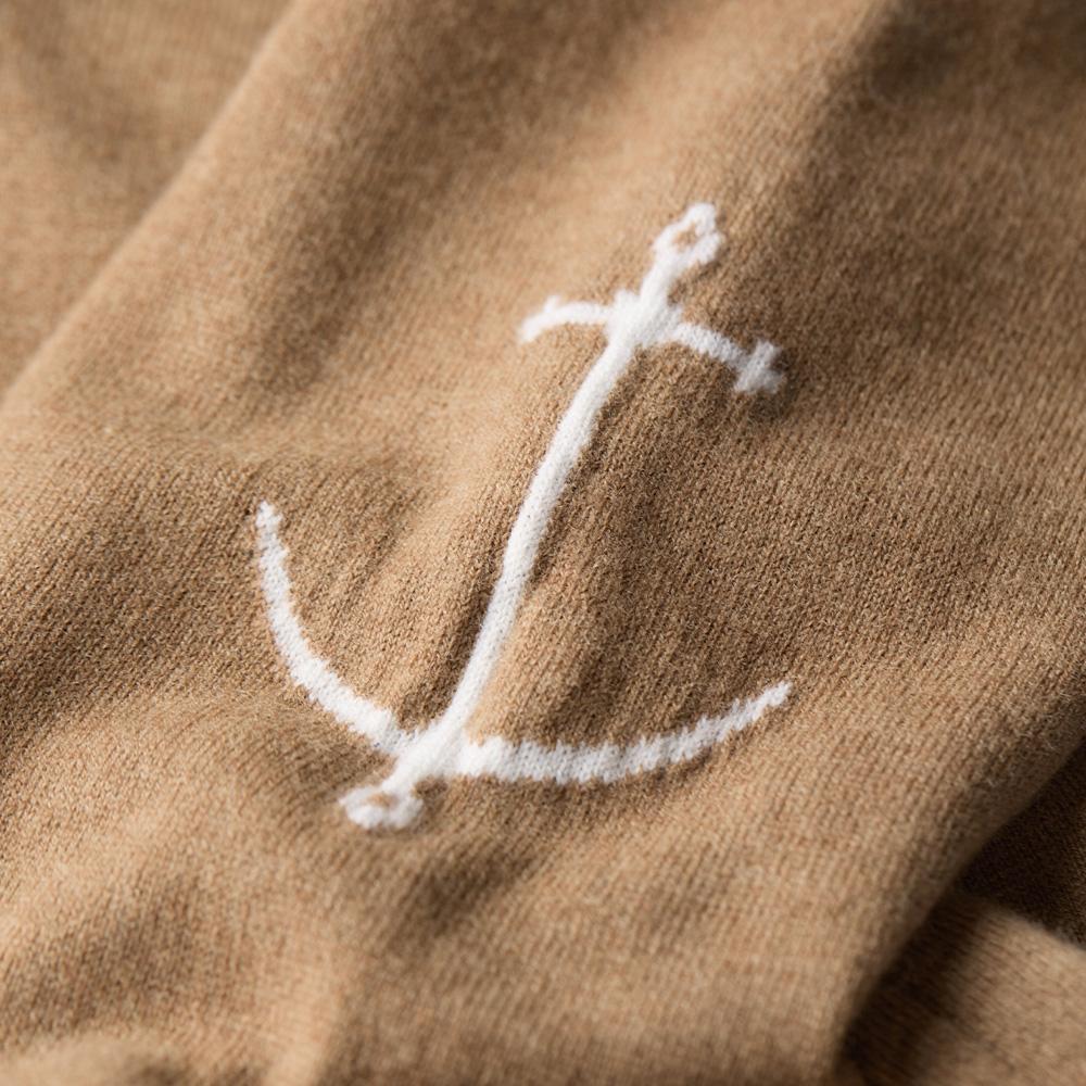 Geonjiulleunseu Super Fine Merino Wool Turtleneck Knit - Camel