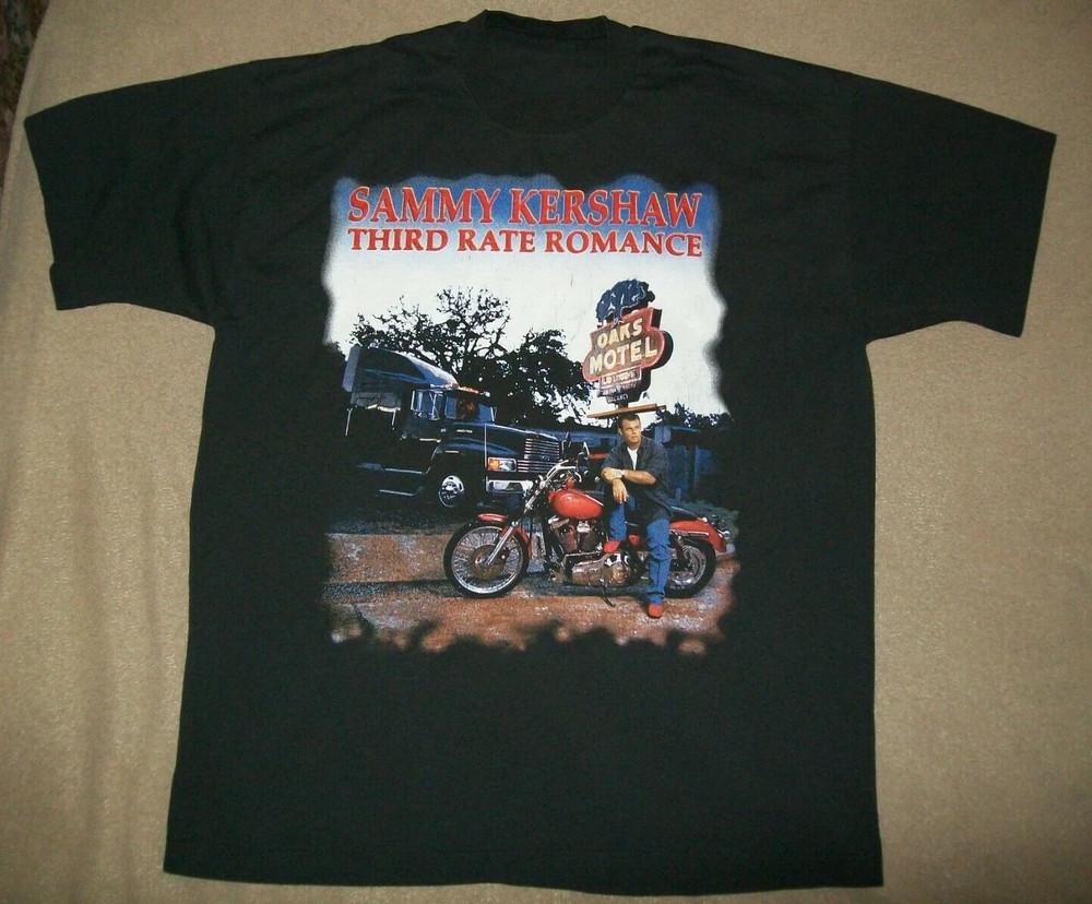 New ThridRate Romance Sammy Kershaw Cotton Black T Men Women Shirt