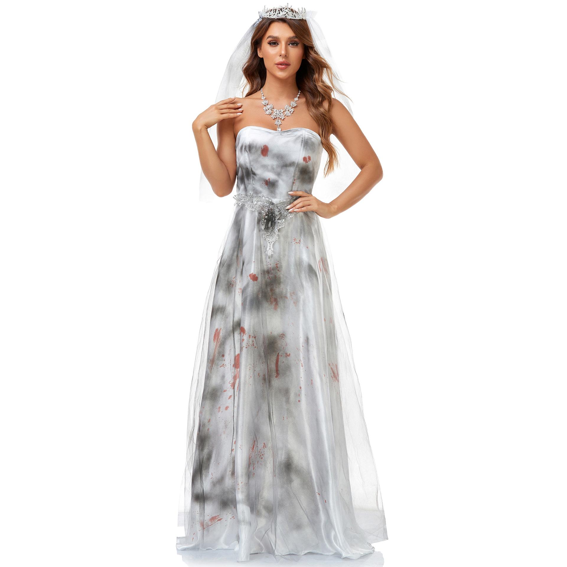 

Костюм на Хэллоуин, косплей, сексуальный вампир, костюм невесты-призрака, сценический костюм, костюм для косплея. XL