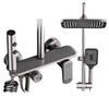 Hotel Booster Brass Shower Head and Faucet Set for Bathroom
