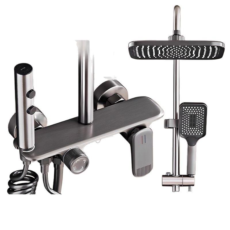 Hotel Booster Brass Shower Head and Faucet Set for Bathroom