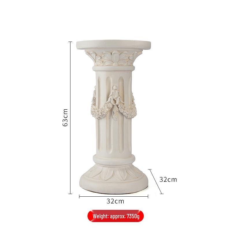 Europäischer Römischer Säulen Blumentopf: Retro Garten Hochzeitsdekoration Ornament
