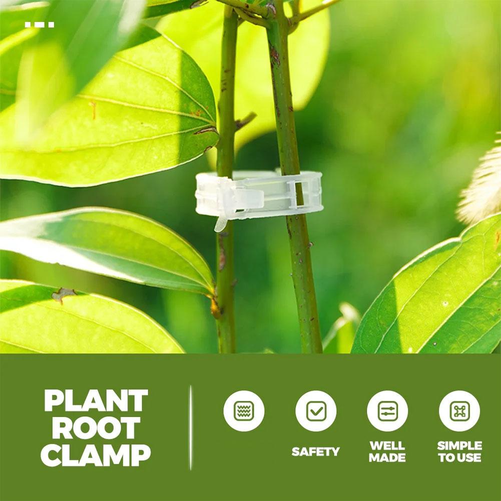 50PCS Heavy-Duty Plant Support Clips for Garden Vines | Adjustable Trellis Tomato Clips for Cucumbers Grapes & Melons