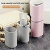 1 Portable Toothbrush Storage Box Travel Toothbrush Case Plastic Toothpaste Case Business Trip Mouthwash Cup