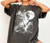 Three Kakapo Moon Shirt, Retro Bird Graphic Tee, Celestial Forest Top