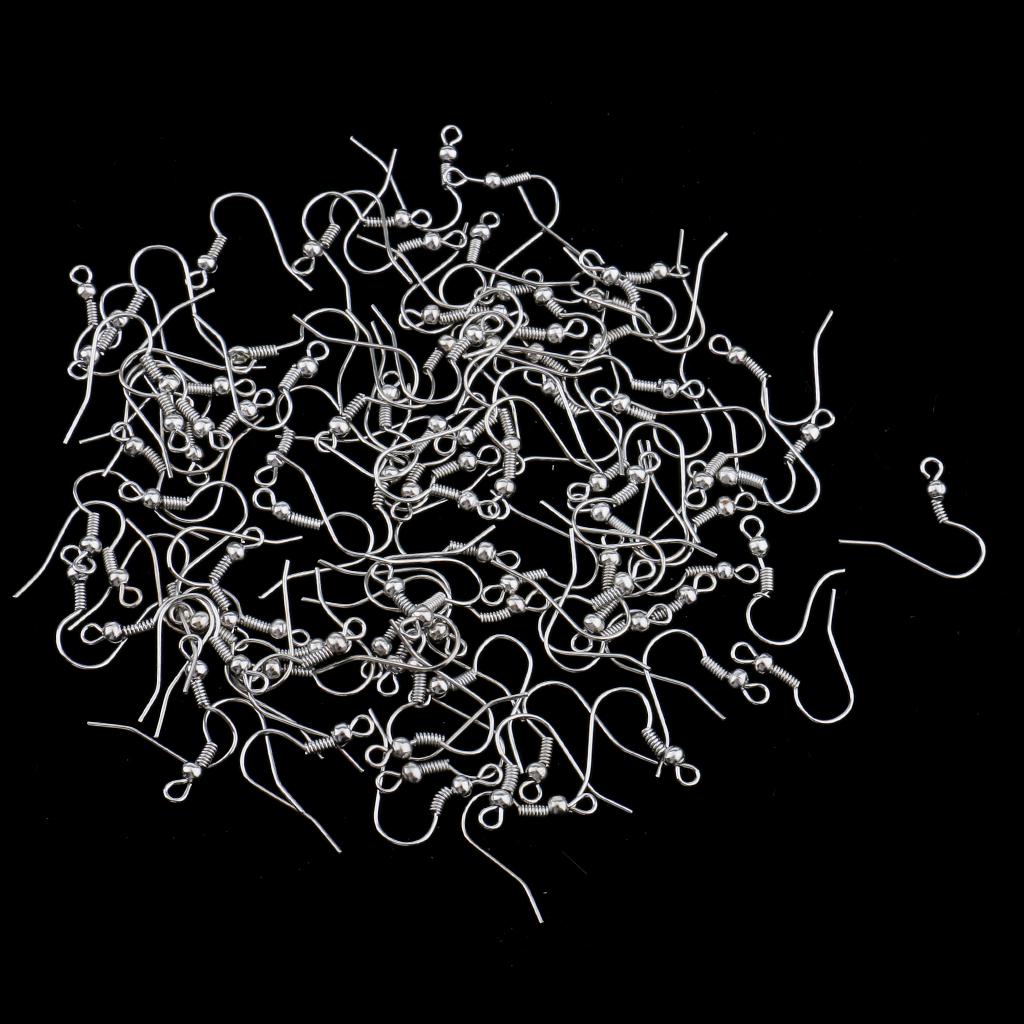 100 szt. Cewka z haczykiem na ucho DIY Biżuteria Ustalenia Kolczyk