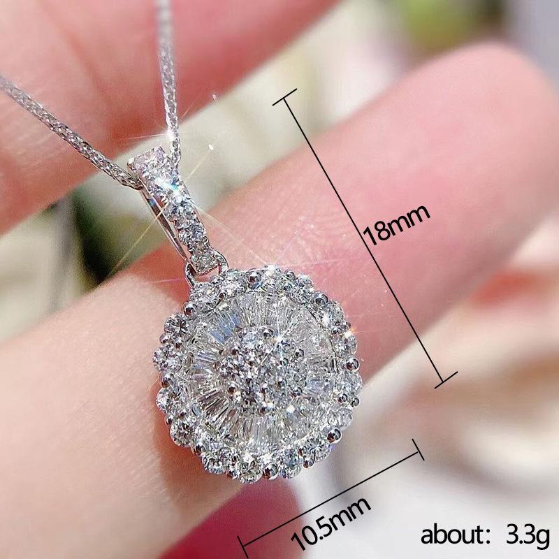 Xiaomi Huitan Dainty Pendant Necklace with Dazzling CZ Stone Luxury Neck Necklace for Women Wedding Party Statement Jewelry Drop Ship