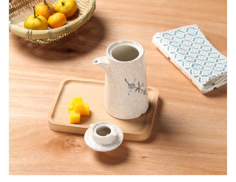 Ceramic Seasoning Jar with Lid & Spoon for Salt, Pepper, Sugar & Sauces