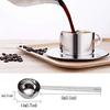 Stuurvnee Stainless Steel Coffee Scoop, 2 Tablespoons, 30ml Metal Long Handle Coffee Scoop, Coffee Measuring Spoon, Set of 2