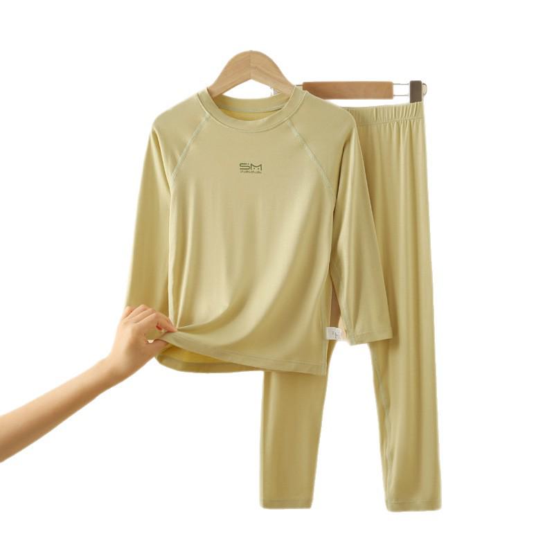 Dětský podzimní modální set pyžama a kalhot - Chlapecké spodní prádlo a dívčí domácí oblečení pro střední a velké děti