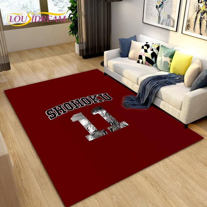 Kuroko's Basketball Anime Cartoon Area Rug,Carpet Rug for Living Room Bedroom Sofa Doormat Decoration, Kids Non-slip Floor Mat