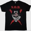 Vtg S.O.D. Bandpresent För Fans Tung Bomull Svart Unisex Alla Storlekar Skjorta Unisex T-shirt