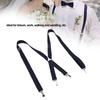 Mens Suspenders Approx 1x41.3in Nonslip Safe   Sturdy Metal Wide Applicability Dress Suspenders for Work Wedding