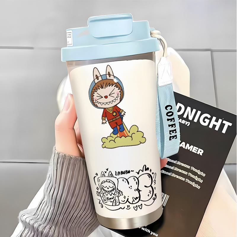 Slámkový hrnek na vodu Velká kapacita 316 Nerezová ocel Vysoká hodnota Termoska na dvojí pití Hrnek na kávu do auta