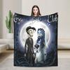 Anime Film Corpse Bride Decke Warm Weich Mode Plüsch Überwurfdecke Für Jungen Mädchen Outdoor Flanell Tagesdecke Bettbezug