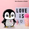 1pc Bohemian Penguin Couple Desktop Decoration - Cute Penguin Pair Figurine, Cute Penguins Suitable for Valentine's Day Gifts, New Year Gifts