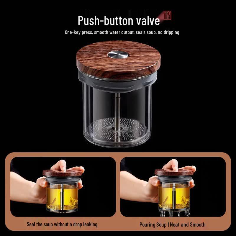 Yuluola High-Temperature Glass Tea Infuser Pot