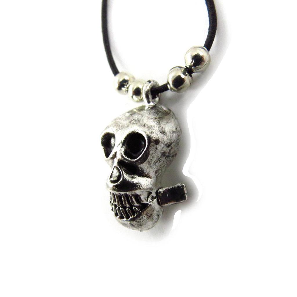 Les Trésors De Lily [J7228] - Black 'Skull' Designer Bracelet