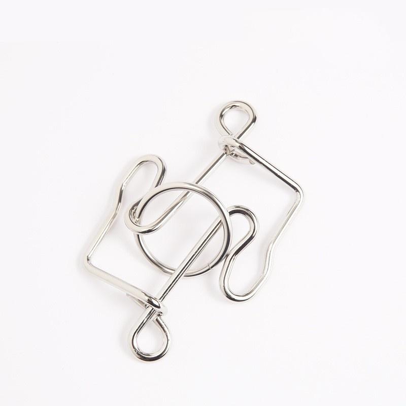 Nine-ring Puzzle Toys with High Difficulty To Untie The Rings, Loop-shaped Ring Intelligence Toy To Untie The Rings