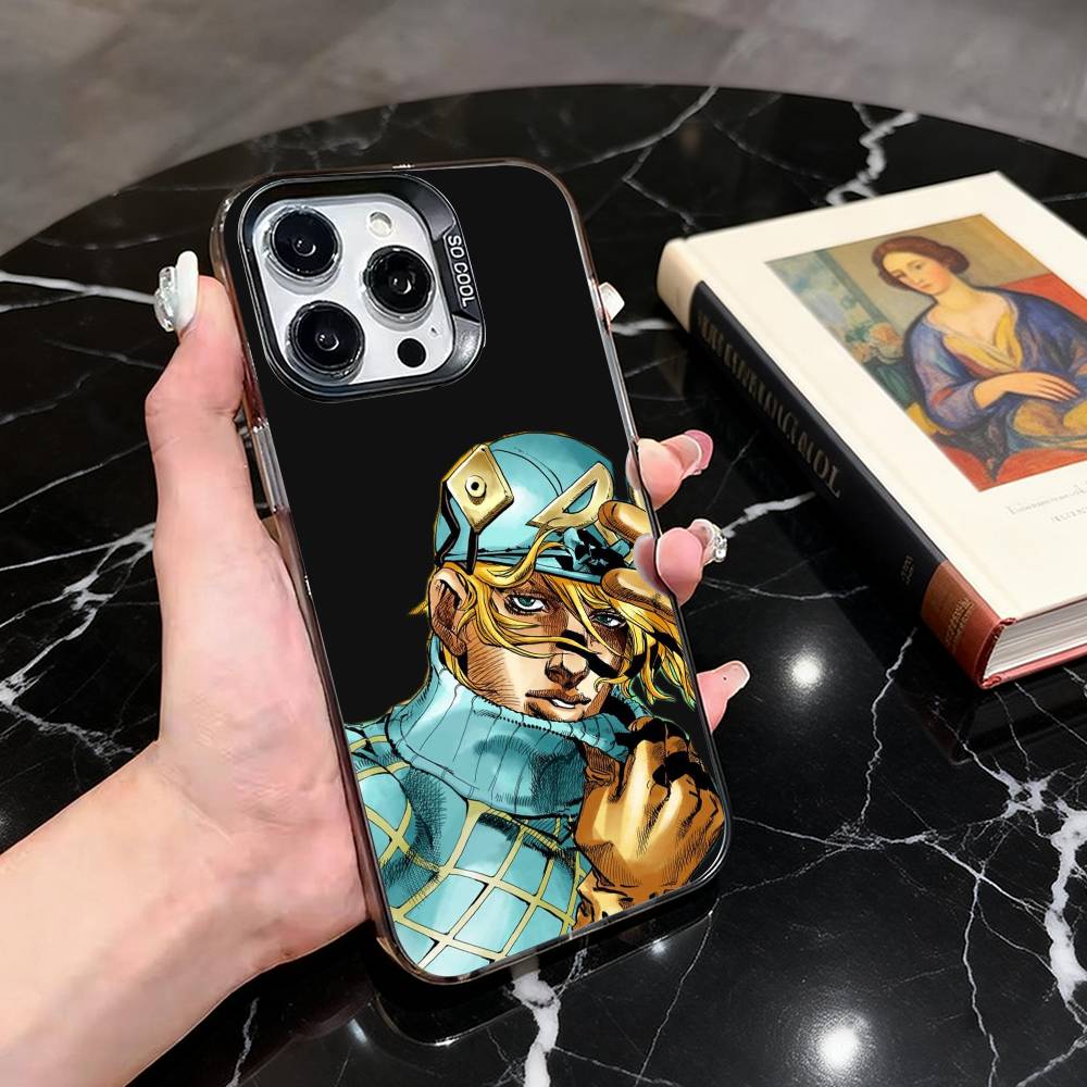 J-Joestar of the J-Jojo J-Johnny-JJES Phone Case For iPhone 17,16,15,14,13,12,11 Plus,Pro Max,XS,Colorful Silver Black Cover