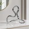 Geometric Resin Sculpture Modern Decorative Ornament Versatile for Console Table