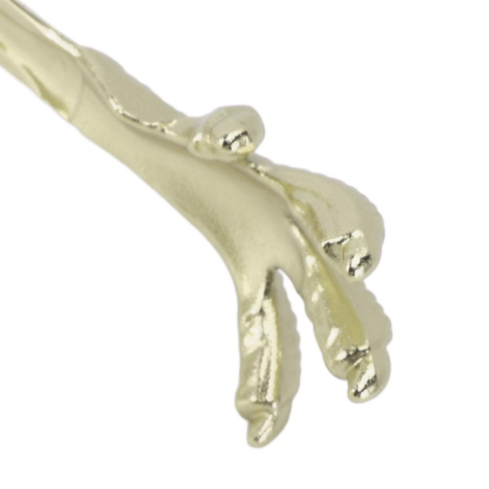 Stainless Steel Ice Tong Gold Black Non-Slip Design Serving Tong Easy to Clean Special Shape Claw Style Ice Tong Bar Home