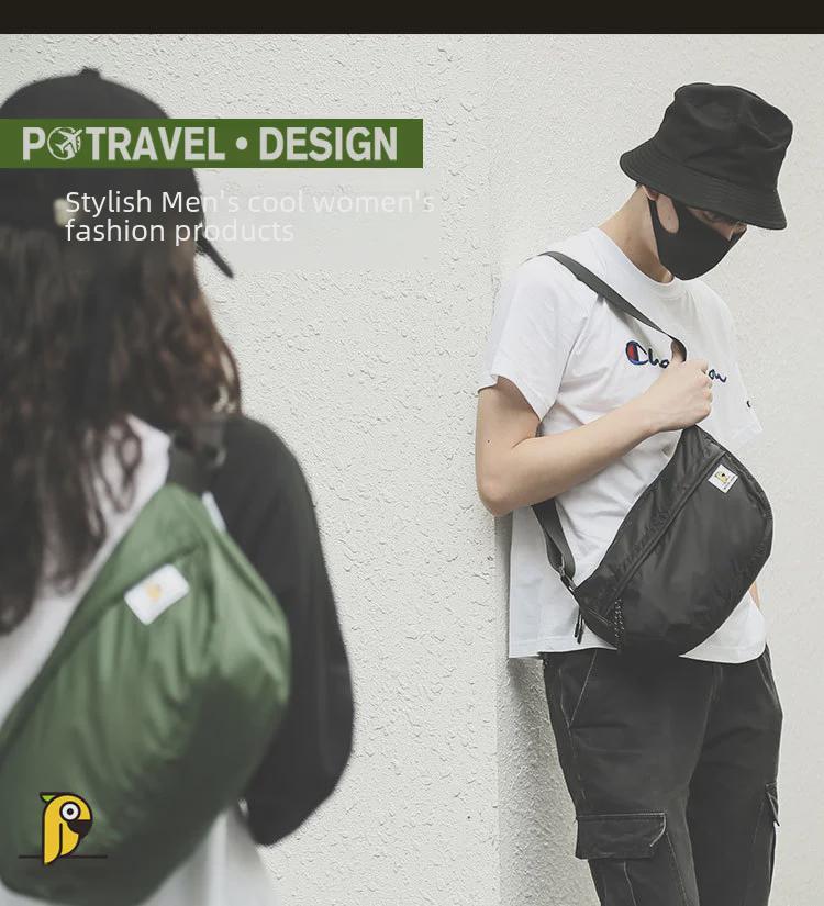 Leichte, faltbare Kuriertasche aus Nylon – großes Fassungsvermögen, ultradünn, tragbar für Outdoor-Aktivitäten im Frühling