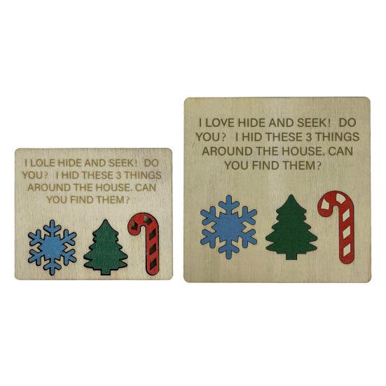 45659 Sets Christmas Hide Seek Set Snowflake Xmas Tree Crutch Shape