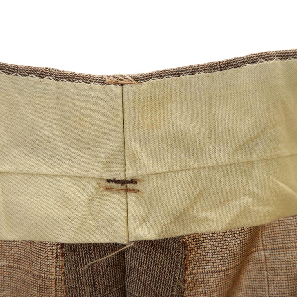 Vintage 70er 80er Karomuster Hose Braun Herren Gebraucht