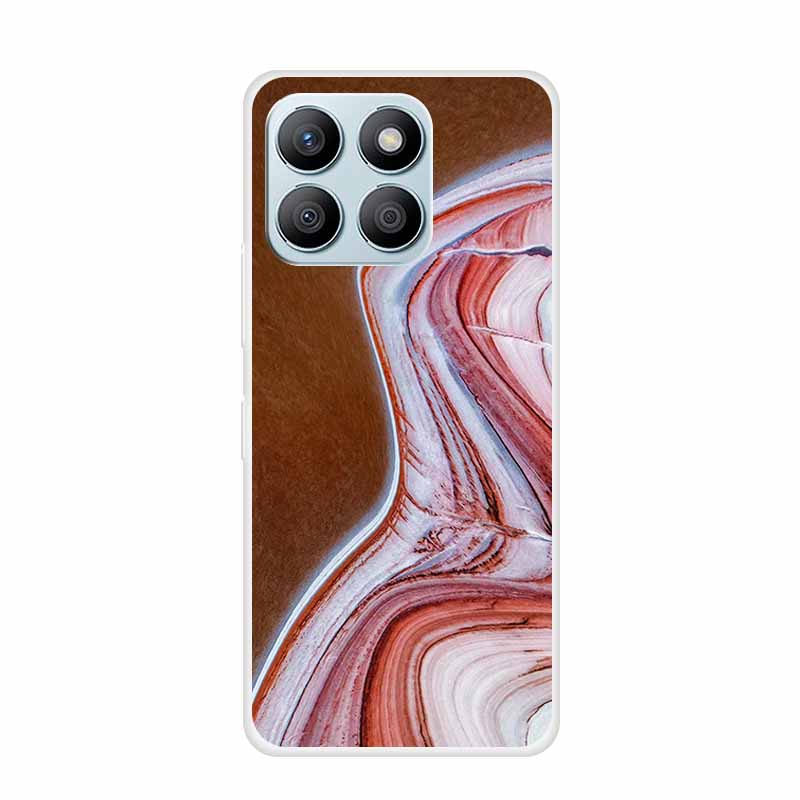 For Honor X8C X8B Phone Case For Huawei Honor X 8 C B X8 8C 8B Soft Silicone TPU Transparent Funda Clear Marble Patterns Cover