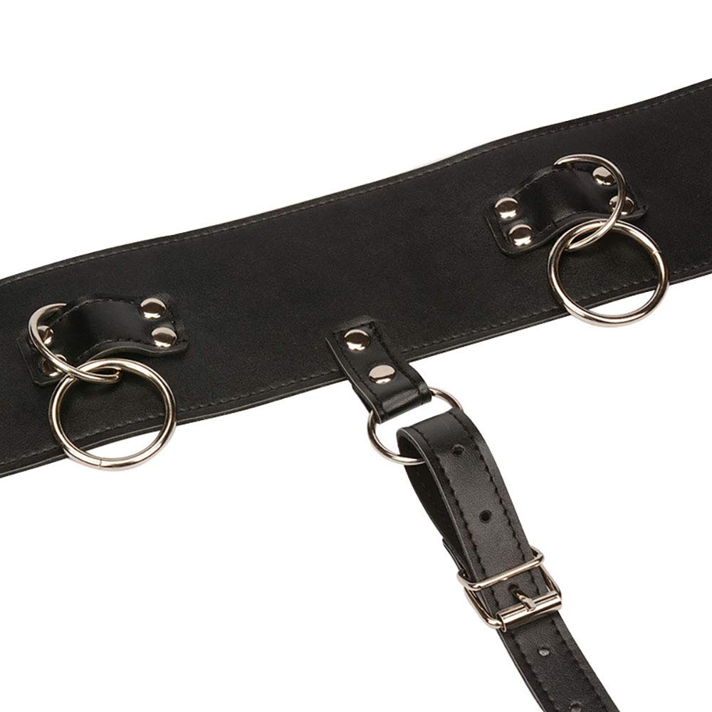 Warmtrees SM Chastity Belt for Vibrator Penis Vibrator Dildo Vibrator Restraint PU Leather Waist Belt Harness Penis SM Guaranteed Vibrator Beginner