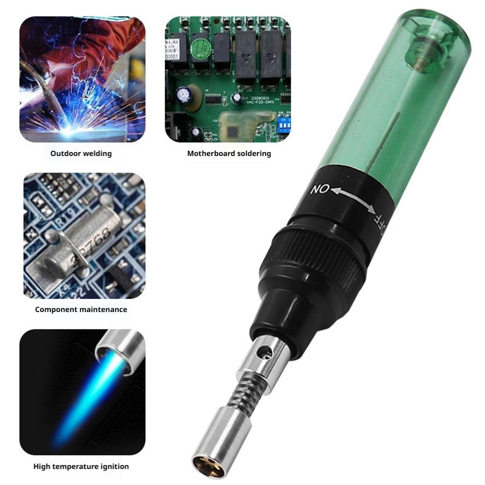4-in-1 Pen-shaped Gas Soldering Iron,Adjustable 1300 ℃ Flame Temperature ,Portable Household Gas Soldering Iron Welding Tool