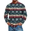 Men's Casual Style Solid Color Loose  Shirt Long-sleeved Top
